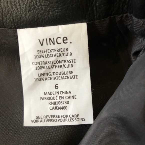 ✨RARE✨ VINCE Snake-Embossed Leather Skirt - Size 6 - Picture 10 of 11